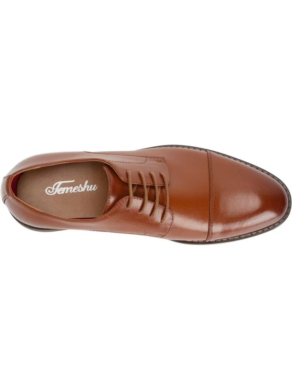 Men's Brown Formal Brogue Office Business Wedding Rubber Dress Oxford Shoes
